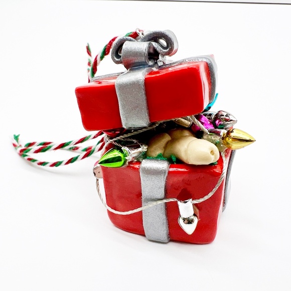 Dick in a Box Christmas Ornament – Funny SNL-Inspired Handmade Clay Ornament - Picture 10 of 16